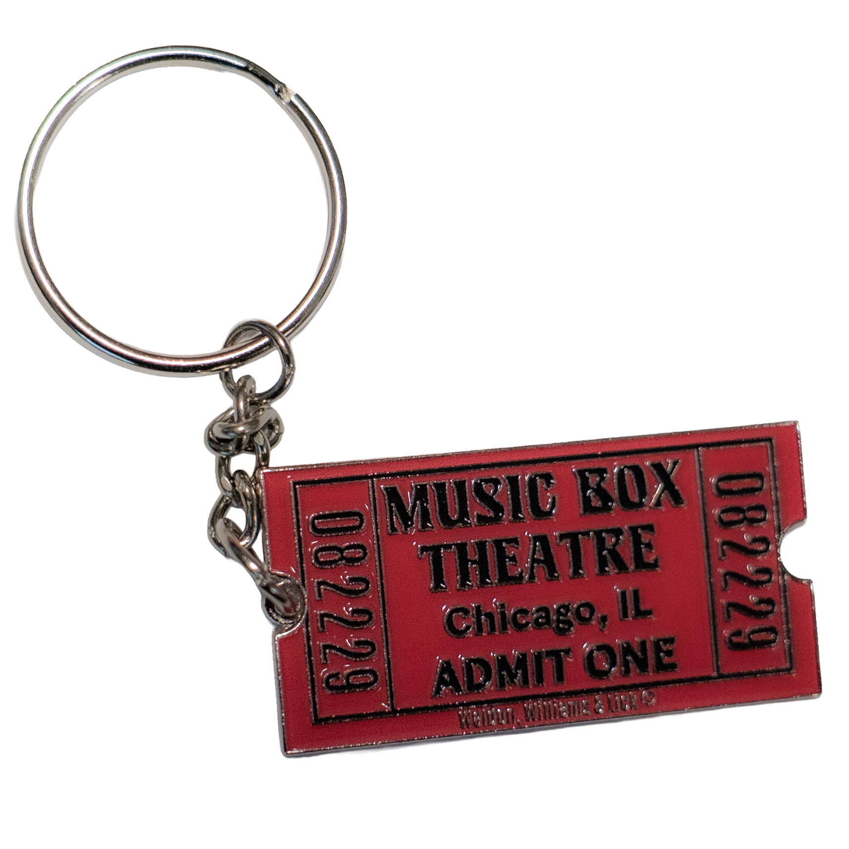 Red Ticket Keychain – Music Box Shop