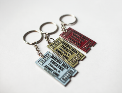 Green Ticket Keychain