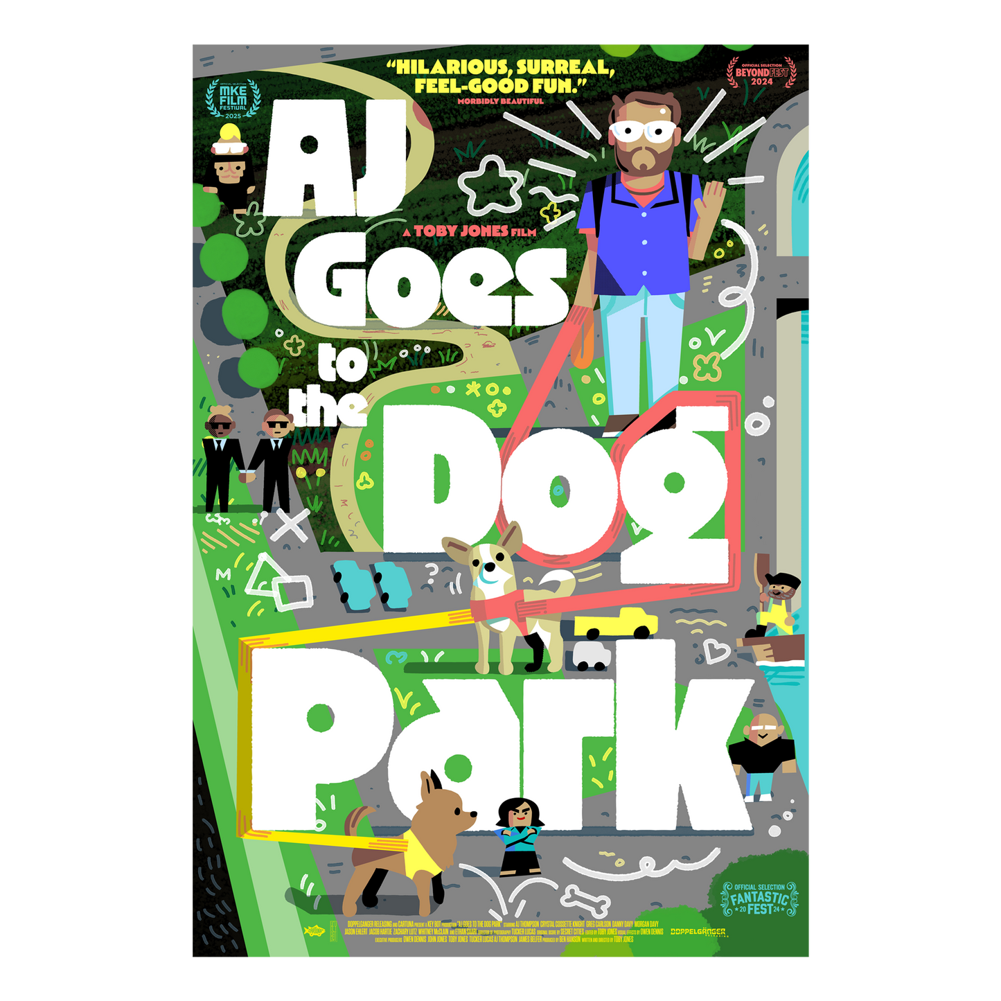 AJ Goes To The Dog Park Poster