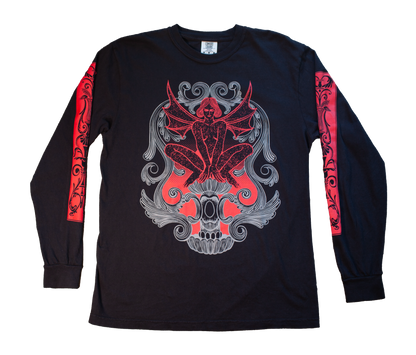 Music Box Cherub Long Sleeve Black