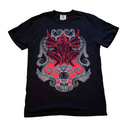 Music Box Cherub Tee Black