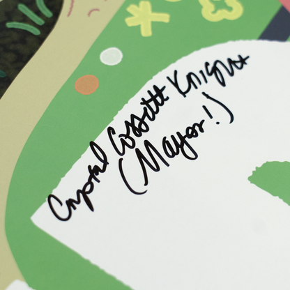 AJ Goes To The Dog Park Signed Poster (Dir. Toby Jones & more)