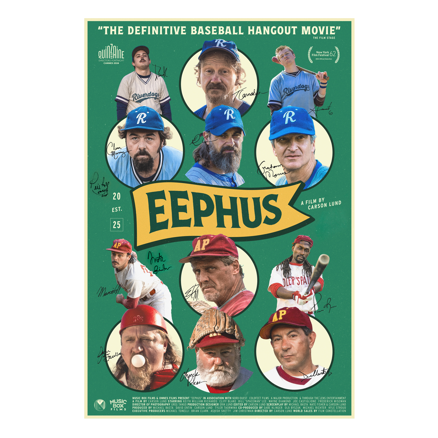 Eephus Signed Poster (Bill "Spaceman" Lee and Nate Fisher)