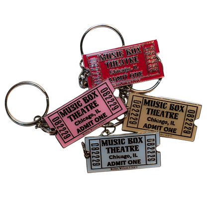 Pink Ticket Keychain
