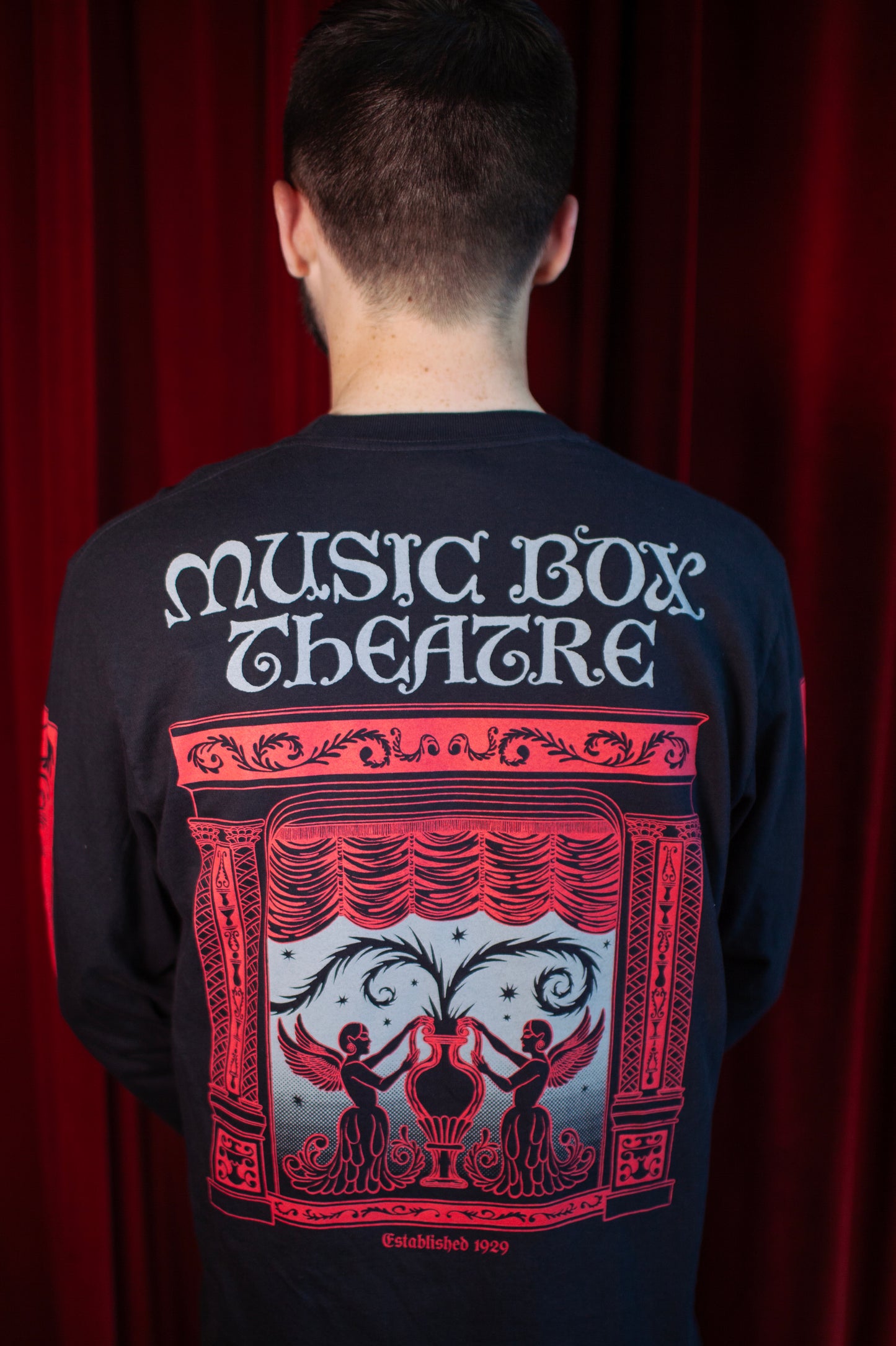 Music Box Cherub Long Sleeve Black