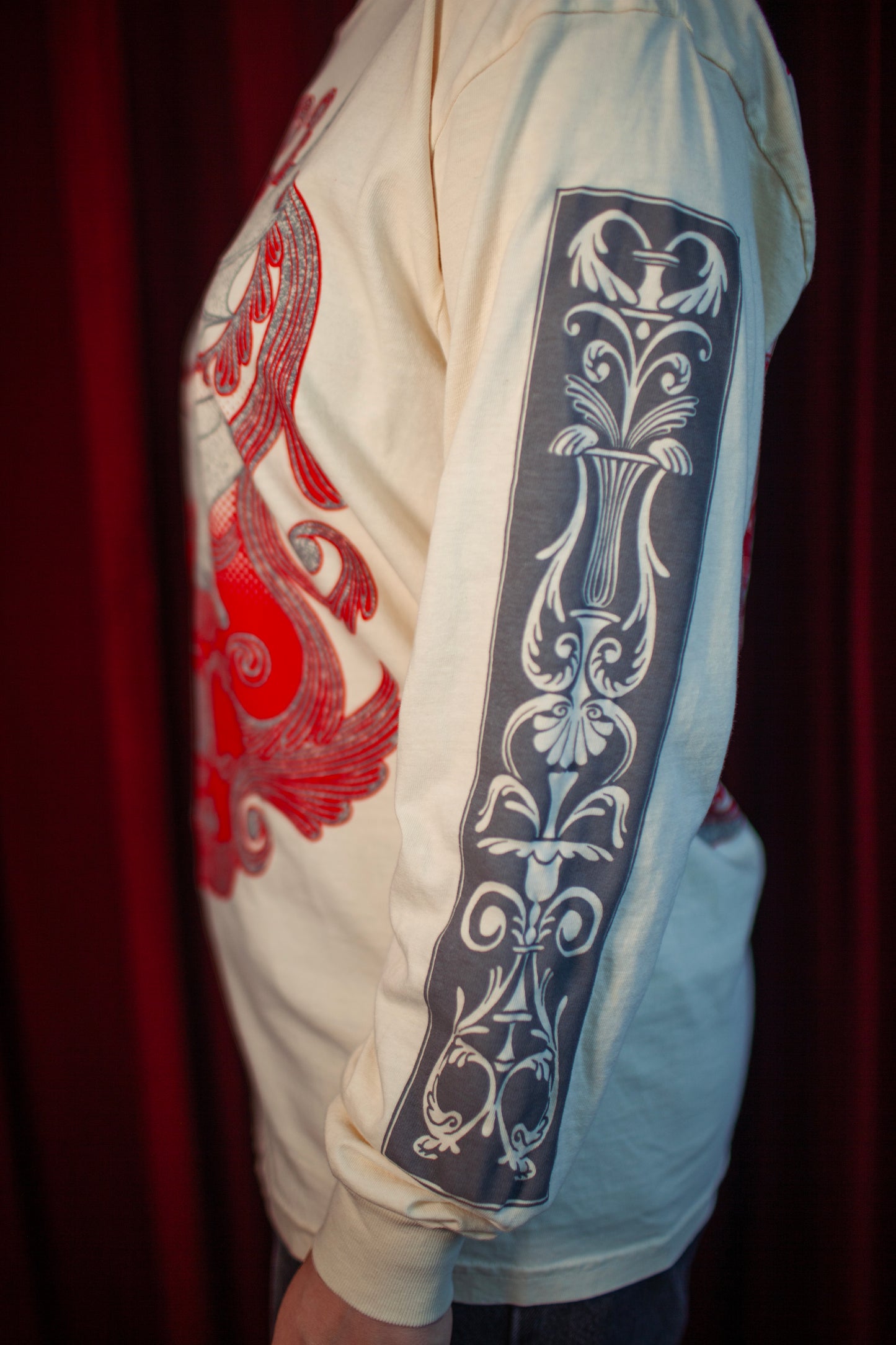 Music Box Cherub Long Sleeve Cream