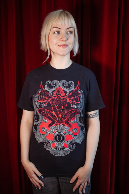 Music Box Cherub Tee Black