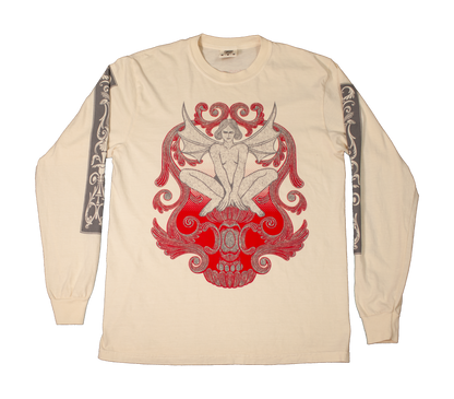 Music Box Cherub Long Sleeve Cream