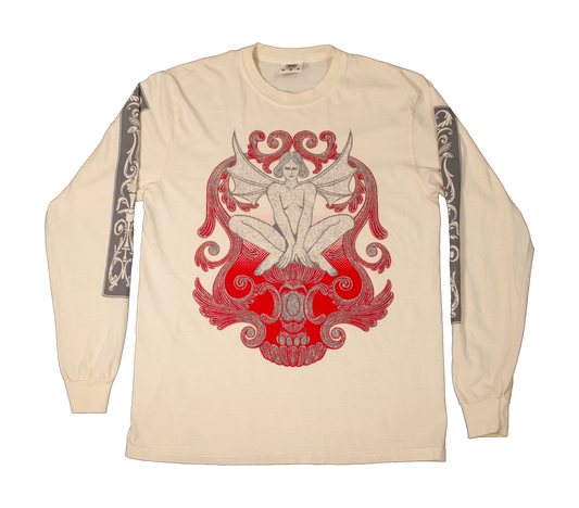 Music Box Cherub Long Sleeve Cream