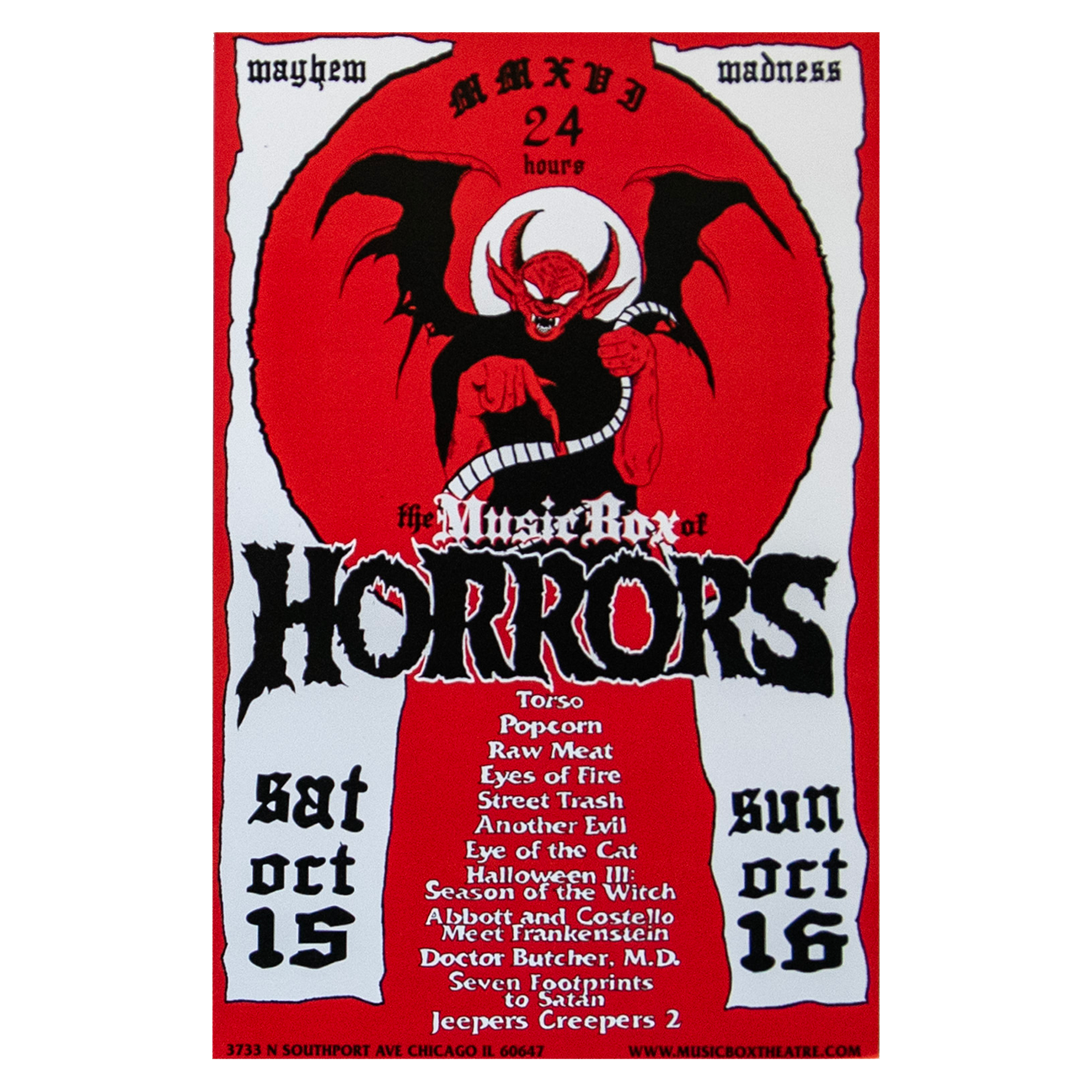 Music Box of Horrors 2016 Poster