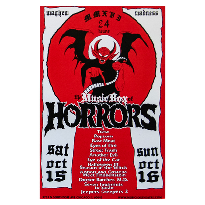 Music Box of Horrors 2016 Poster