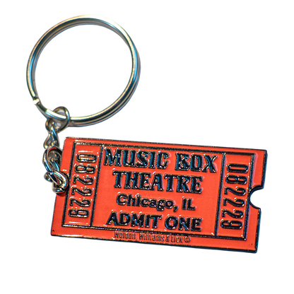 Orange Ticket Keychain