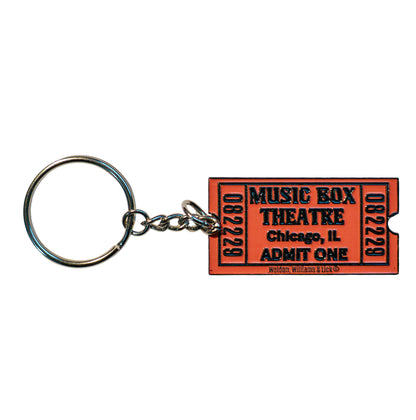 Orange Ticket Keychain