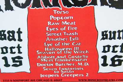 Music Box of Horrors 2016 Poster