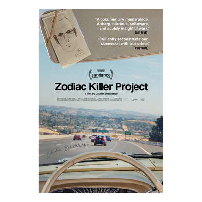 Zodiac Killer Project Signed Poster (Director Charlie Shackleton)