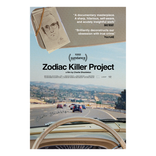 Zodiac Killer Project Signed Poster (Director Charlie Shackleton)